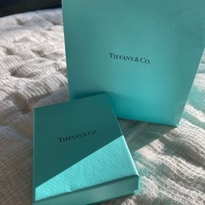 NEW never worn Tiffany’s necklace. Sterling silver with diamonds.